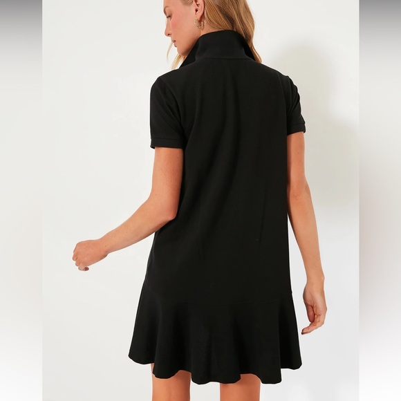 Black Pique May Polo Dress - Picture 5 of 12